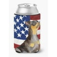 thumbnail image 1 of Miniature Pinscher No.2 Patriotic Can or Bottle Hugger, 1 of 1