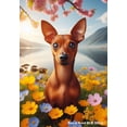thumbnail image 1 of Miniature Pinscher Red Cropped -  Best of Breed DCR Spring House Flag, 1 of 1