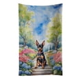 thumbnail image 1 of Miniature Pinscher Spring Path Kitchen Towel 15 in x 25 in, 1 of 5