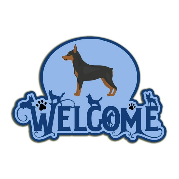 Miniature Pinscher Welcome Door Hanger Decoration