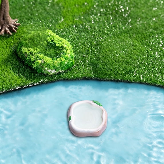 Miniature Pond Figurine Set, Assorted Hand-Painted Water Accessory for Garden, Terrarium & DIY Decor