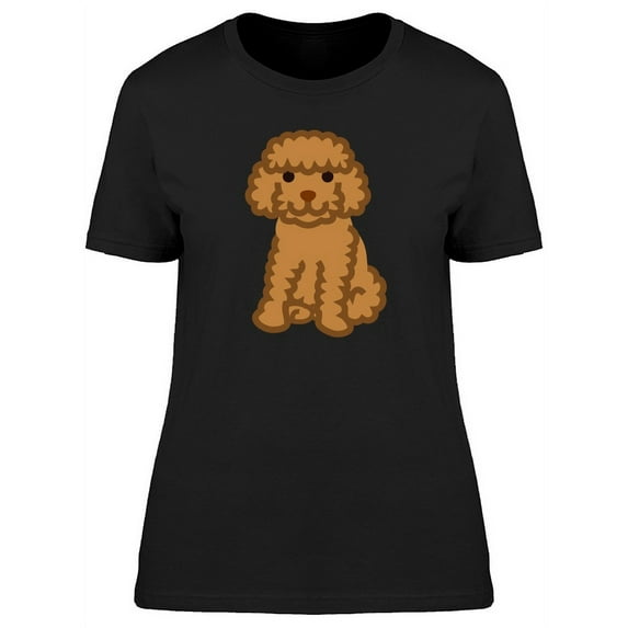 Miniature Poodle Clip Art T-Shirt Women -Image by Shutterstock, Female Small