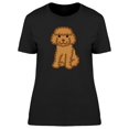 thumbnail image 1 of Miniature Poodle Clip Art T-Shirt Women -Image by Shutterstock, Female XX-Large, 1 of 2