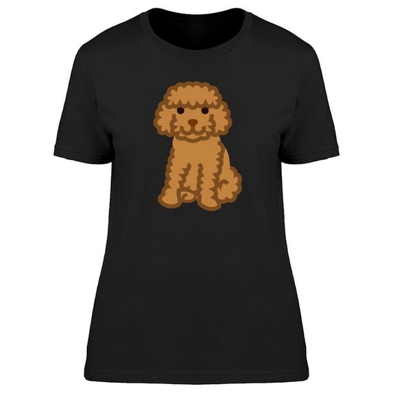 Miniature Poodle Clip Art T-Shirt Women -Image by Shutterstock, Female XX-Large
