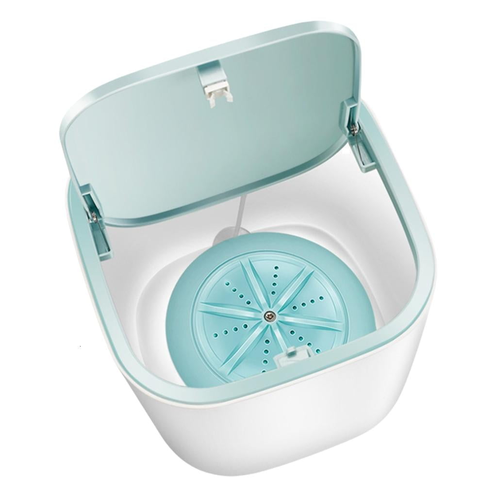 Miniature Portable Washing Machine for Socks and Baby Clothes Rotating Turbines Washer Ideal for Dormitory Or Travel Use