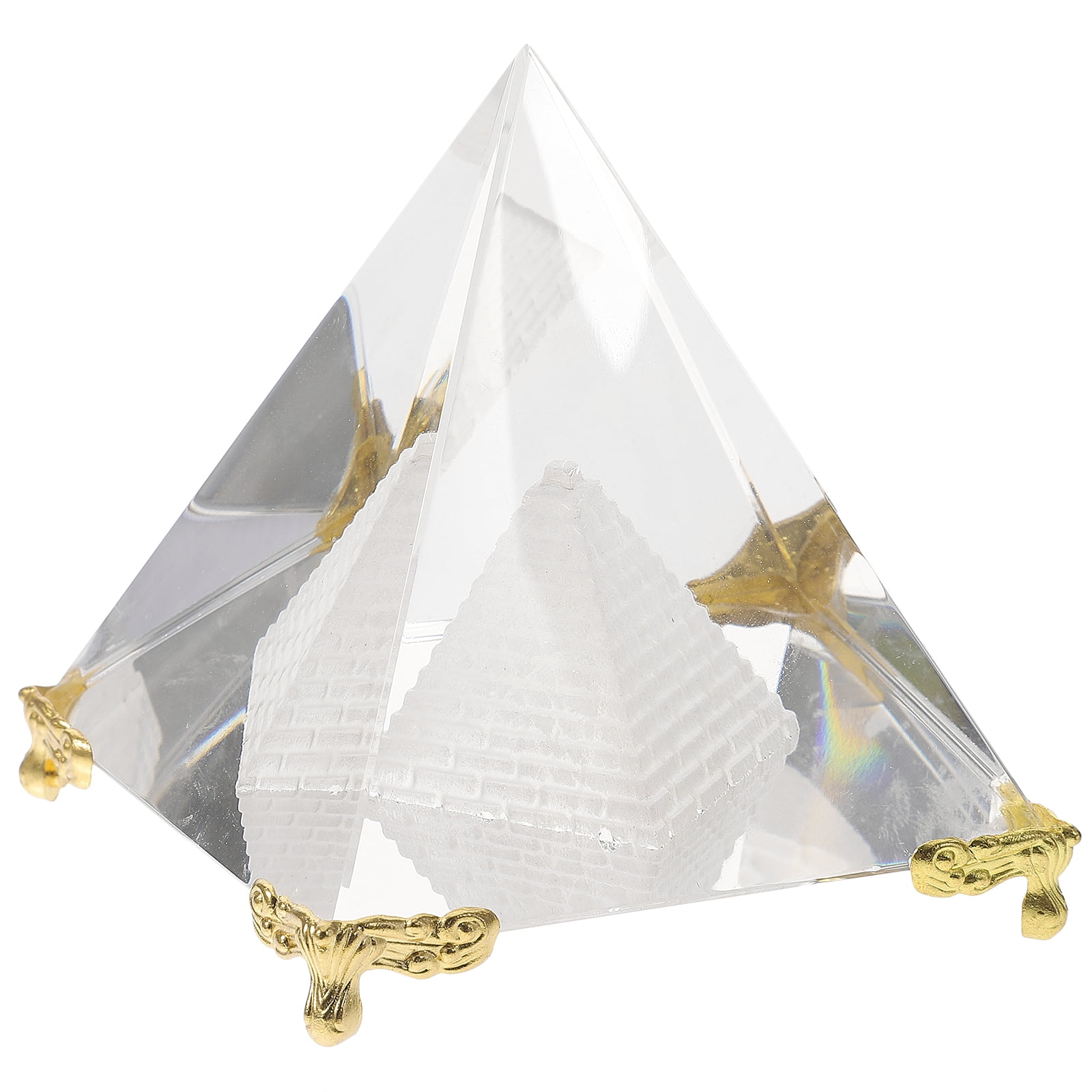 Miniature Pyramid Model Delicate Crystal Pyramid Model Egyptian Style ...