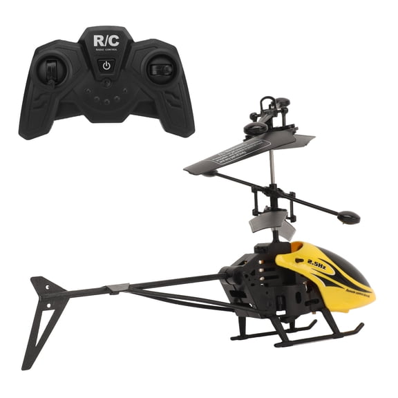 Miniature RC Helicopter with LED Light Altitude Hold Rechargeable 6.9 x 4.3 Inches / 17.5 x 11 cm Electric Drone Toy