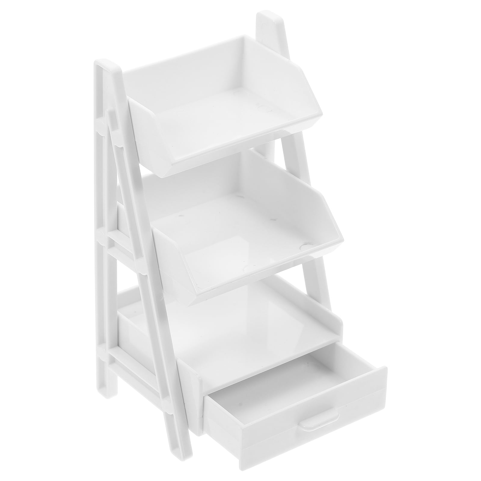 Miniature Rack Dollhouse Kids Bookshelf Bookcase Child White - Walmart.com