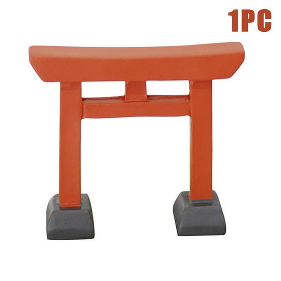 Miniature Red Japanese Shinto Torii Gate Shinto Altar Shelf Miniature Shrine Japan Traditional Blessing Door Zen