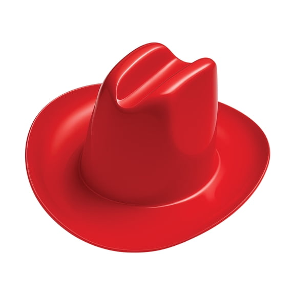 Miniature Red Plastic Cowboy Hats, 8" x 3", Pack of 12