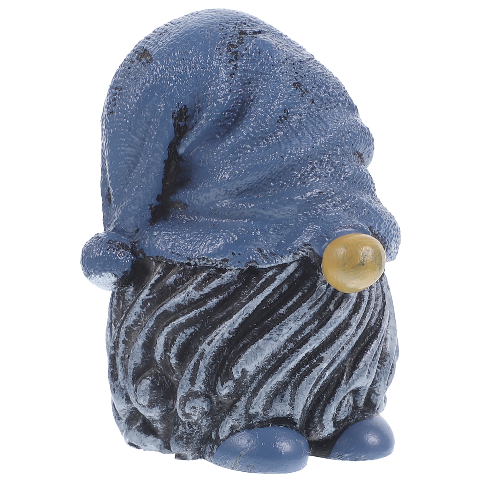 TABLZONE Decorative Blue Resin Gnome for Home and Garden Use, Compact Size