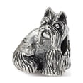 thumbnail image 1 of Miniature Schnauzer Charm .925 Sterling Silver Antiqued Finish Reflection Beads, 1 of 5
