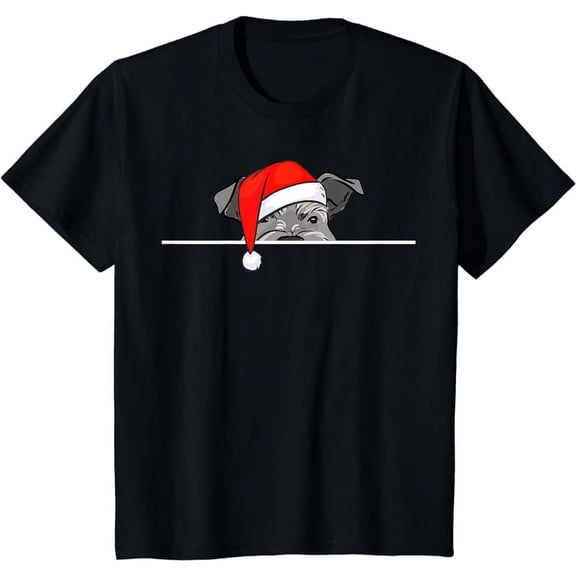 Miniature Schnauzer Dog Christmas T-Shirt