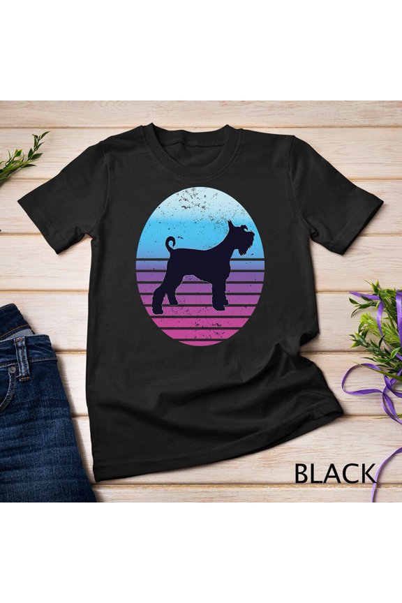 Miniature Schnauzer Dog Cotton Tee T-Shirt