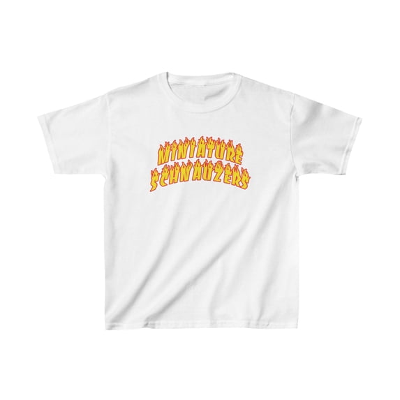 Miniature Schnauzer Dog Kids Shirt Gifts Boys Girls Youth Tee Tshirt