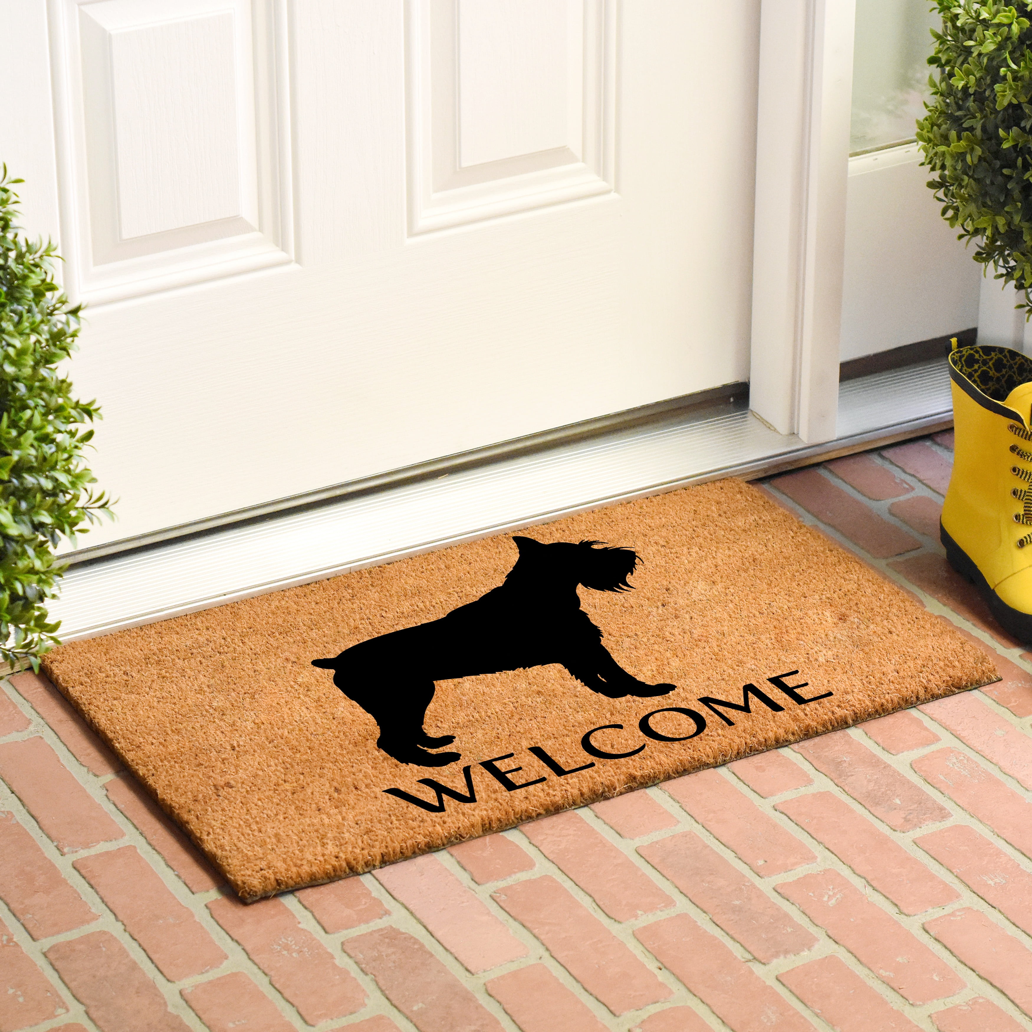 Miniature Schnauzer Doormat 24" x 36"