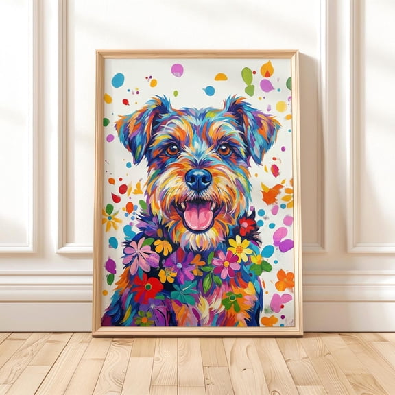 Miniature Schnauzer Pop Art Dog Wall Art Home Decor