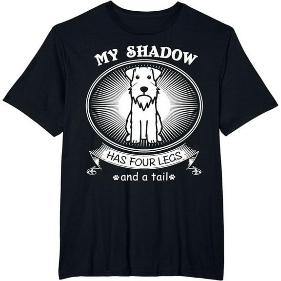 Miniature Schnauzer TShirts My Dog is My Shadow Funny Gift T-Shirt