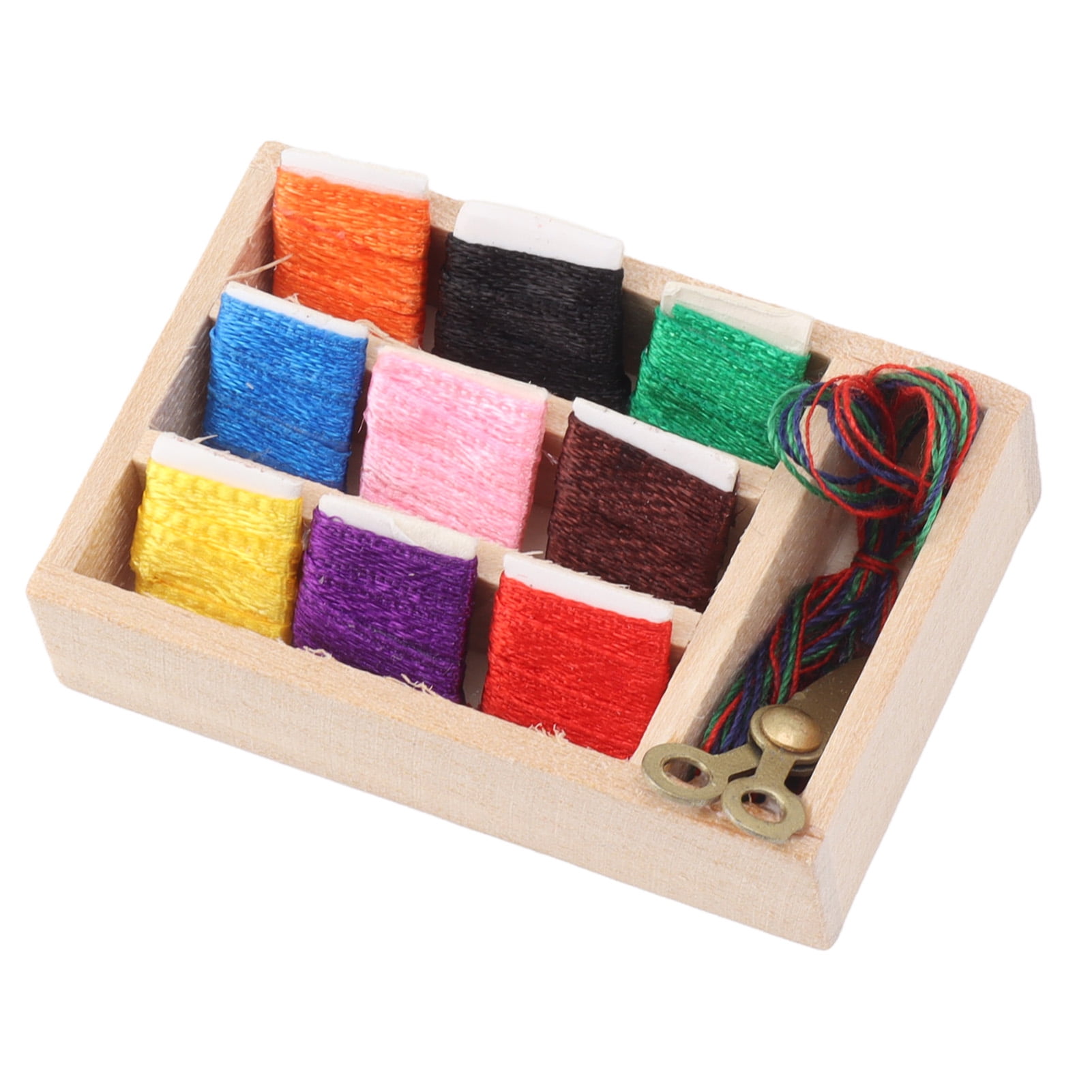 Miniature Sewing Box, 112 Scale Multi Purpose Dollhouse Sewing Box Kit