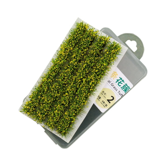 Miniature Shrub Strips Simulation Striped Grass Clump Flower Cluster Striped Box Packaging Sandbox Shrubbery Sandbox Scene Wilderness