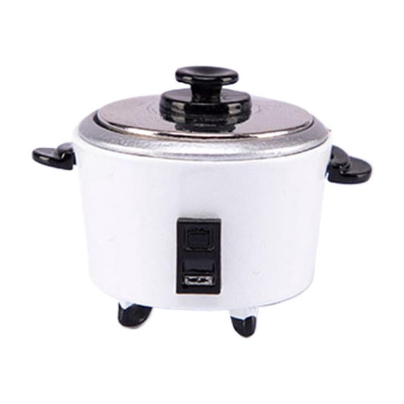 Miniature Simulation Rice Cooker Mini Rice Cooker Model Kitchen Mode for Kids' Pretend Play