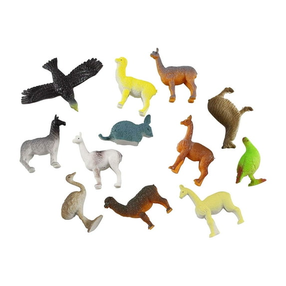 Miniature South American Animal Figurines Replicas - Mini Action Figures - Miniature Animal Playset - Continent Box