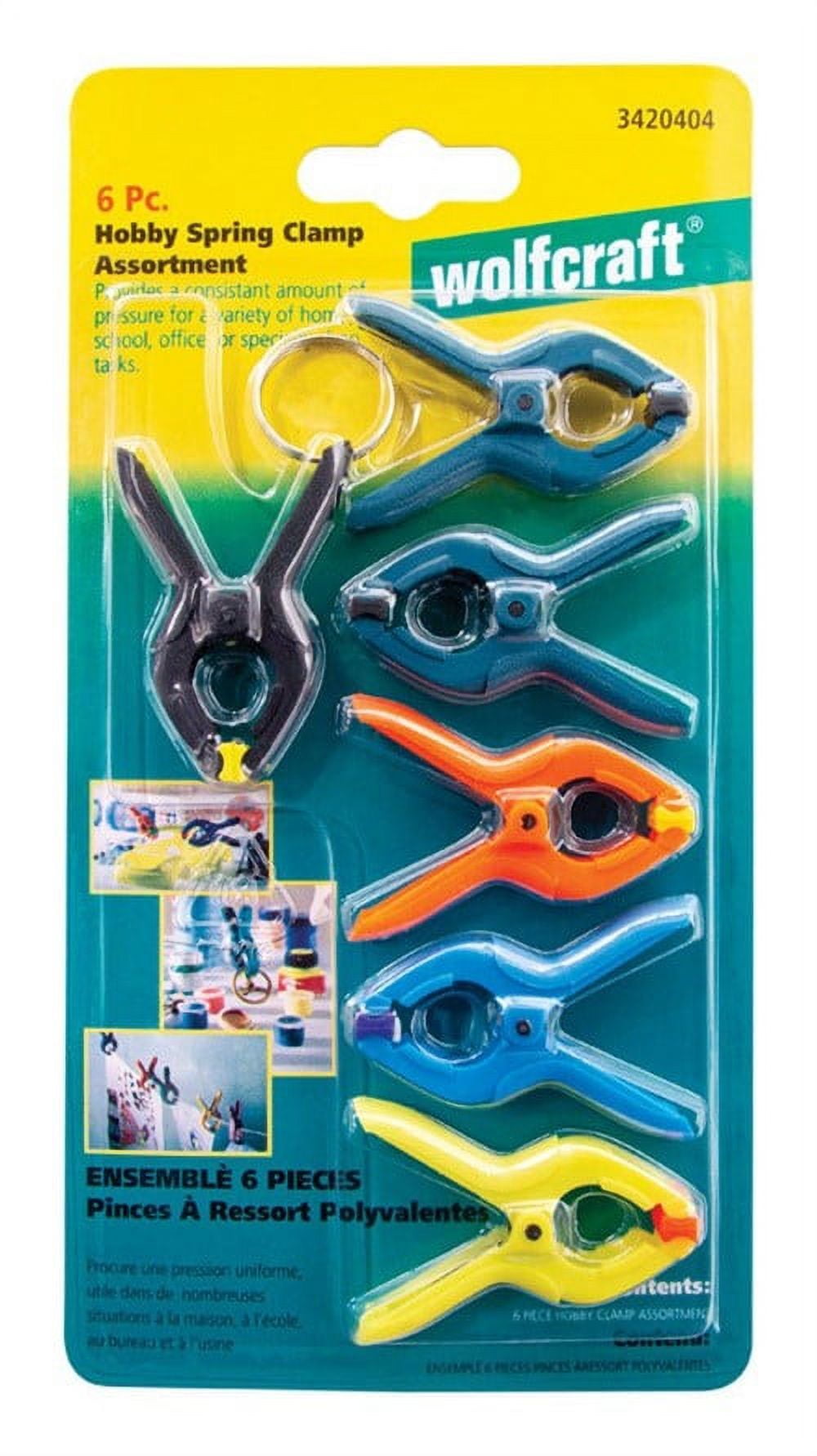 Miniature Spring Clamps, 3/4 Inch Capacity (Set of 6)