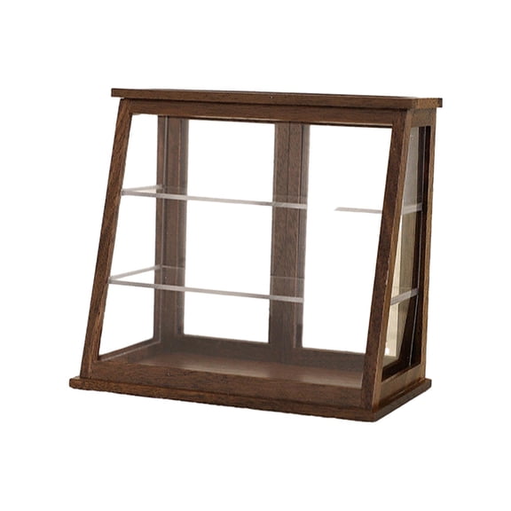 Miniature Store Display Cabinet 1/12 Miniature Bakery Display Case Decor Style B