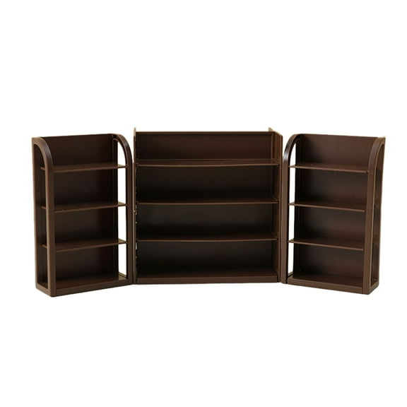 Miniature Supermarket Four Sided Shelf Display Rack Realistic Scene Prop for Restaurant Kitchen Market Model Photography Mini Item Organizer Collectible Decor