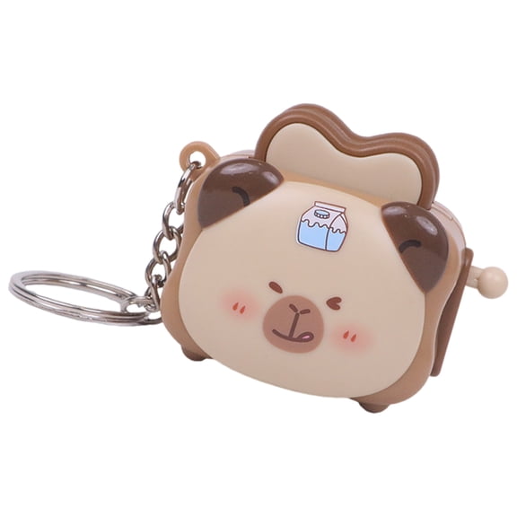 Miniature Toaster Keychain With Detail Decoration Key Accessory For Keys Bags And Creative Gift