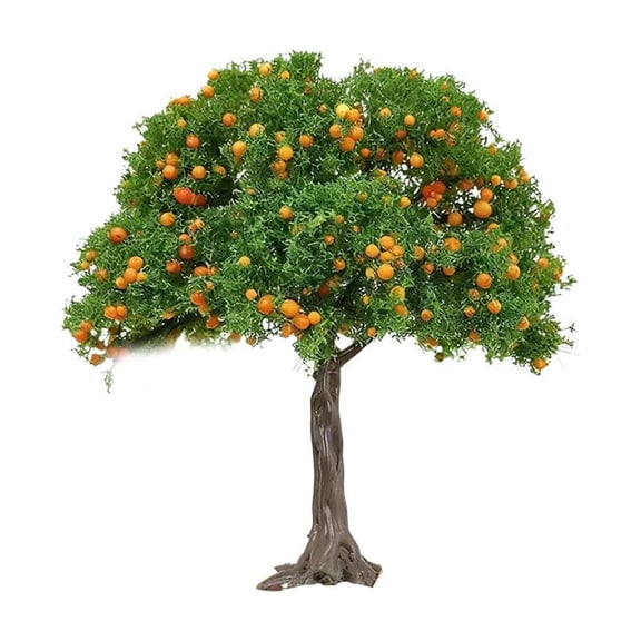 Miniature Tree Ornament for Sand Table & Diorama, Realistic Fruit Tree for Model Landscapes