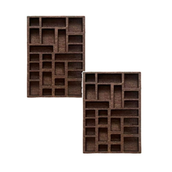 Miniature Trinket Shelf Crystal Shelf Decor Wooden Jewelry Display Tray, Easy To Use, Miniature Rings Earring Storage Tray Home Decoration