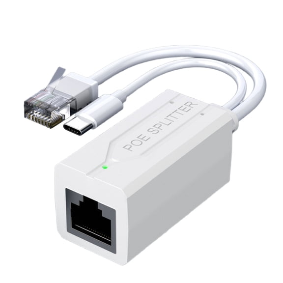 AOOOWER MultiFunction Micros USB/Type c Poe Adapter Splitter Power and Data Transfer For CCTV Cameras Networking Device