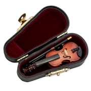 Miniature VIOLIN Musical Instrument Replica, 3 Long, Superb Detail