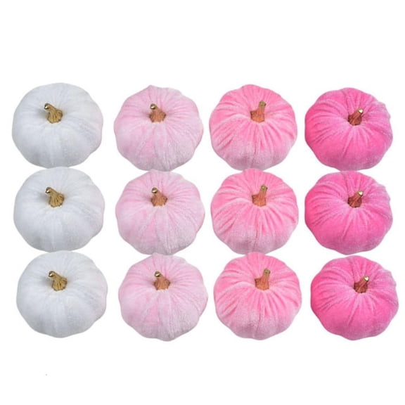 Miniature Velvets Pumpkin Bundles Decorative Accent Autumn Table Centerpieces