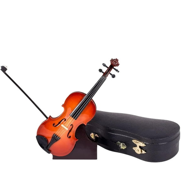 Broadway Gifts Miniature Violin with Case, Stand, and Bow, 7 Inches Tall