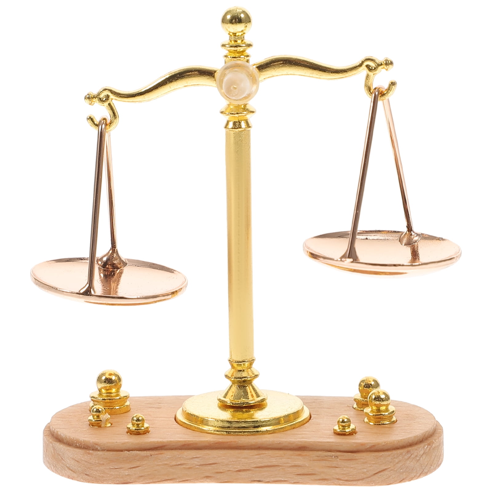 Miniature Weight Scale Lawyer Scale of Justice for Scale Toys