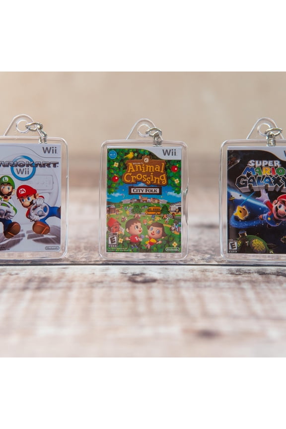 Miniature Wii Game Acrylic Keychains! (1 keychain)