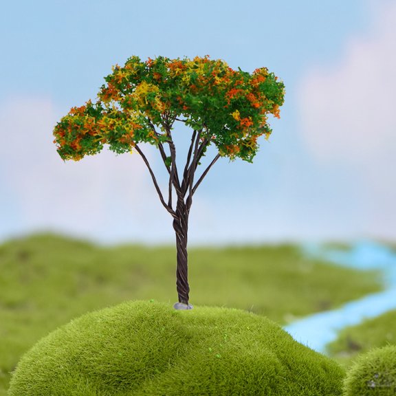 Miniature Wire Trees for Craft Micro Landscape Railroad Sand Table Decoration Dollhouse Micro Landscape Adornments,2.12-2.8 Inches