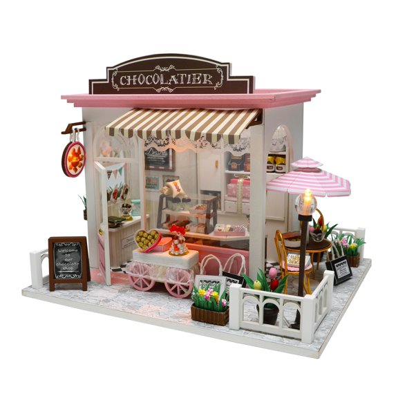 Miniature Wizardi Roombox Kit - Chocolatier Dollhouse Kit