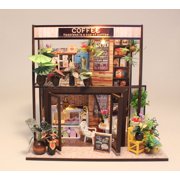 Miniature Wizardi Roombox Kit - Coffee House Dollhouse Kit