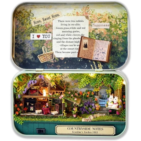 Miniature Wizardi Roombox Kit - Countryside Notes