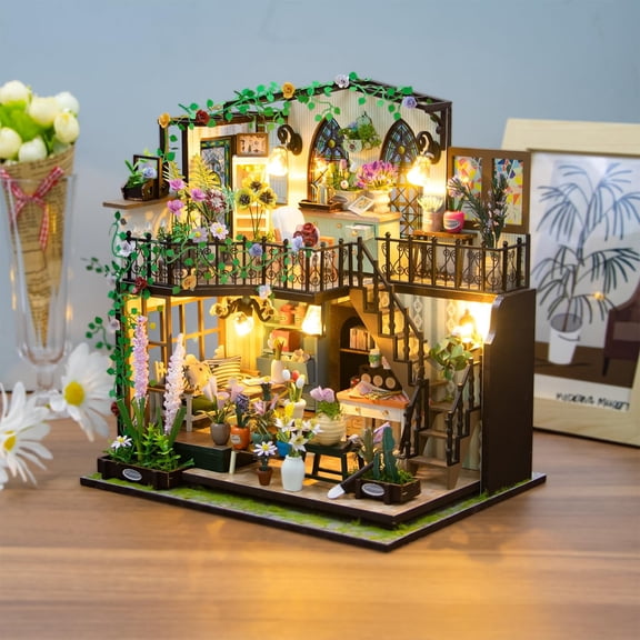 Wizardi Miniature Roombox Kit - Dollhouse Kit