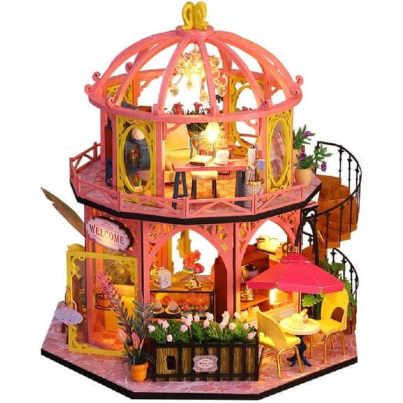 Wizardi Miniature Roombox Kit - Dollhouse Kit