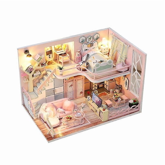 Wizardi Miniature Roombox Kit - Dollhouse Kit
