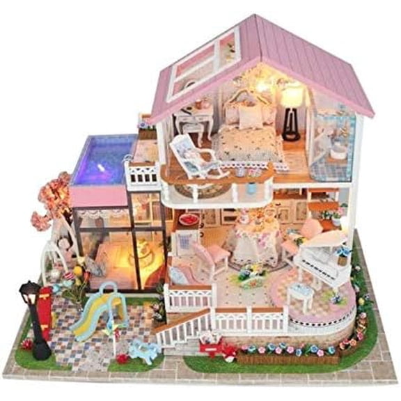 Wizardi Miniature Roombox Kit - Dollhouse Kit