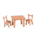 thumbnail image 1 of Miniature Wooden Table and Chair Set for Dollhouse Accessories Rustic Style Furniture Decor for DIY Craft Projects Fairy Gardens and Micro Landscape Ornaments, 1 of 6