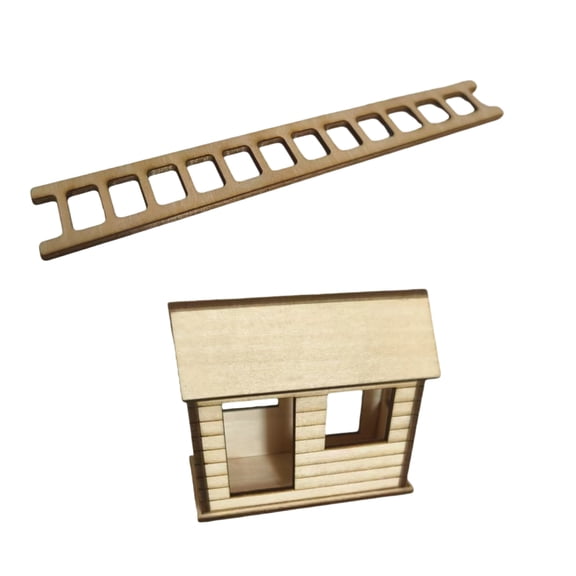 Miniature Wooden Treehouse Ornament for Creative Indoor Plant Display and Room Aesthetic Flower Pots Decoration Model