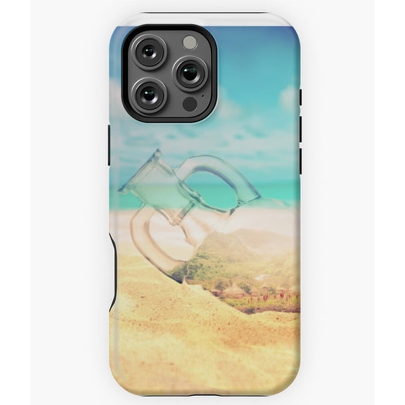 Miniature World in a Bottle Art Phone Case for iPhone 16 15 14 13 12 11 Pro Max