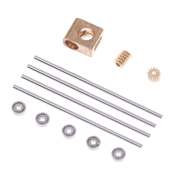 Miniature Worm Gear Transmission Box Featuring 90 Degree Drive 12x Reduction for Efficient Craft Model Projects